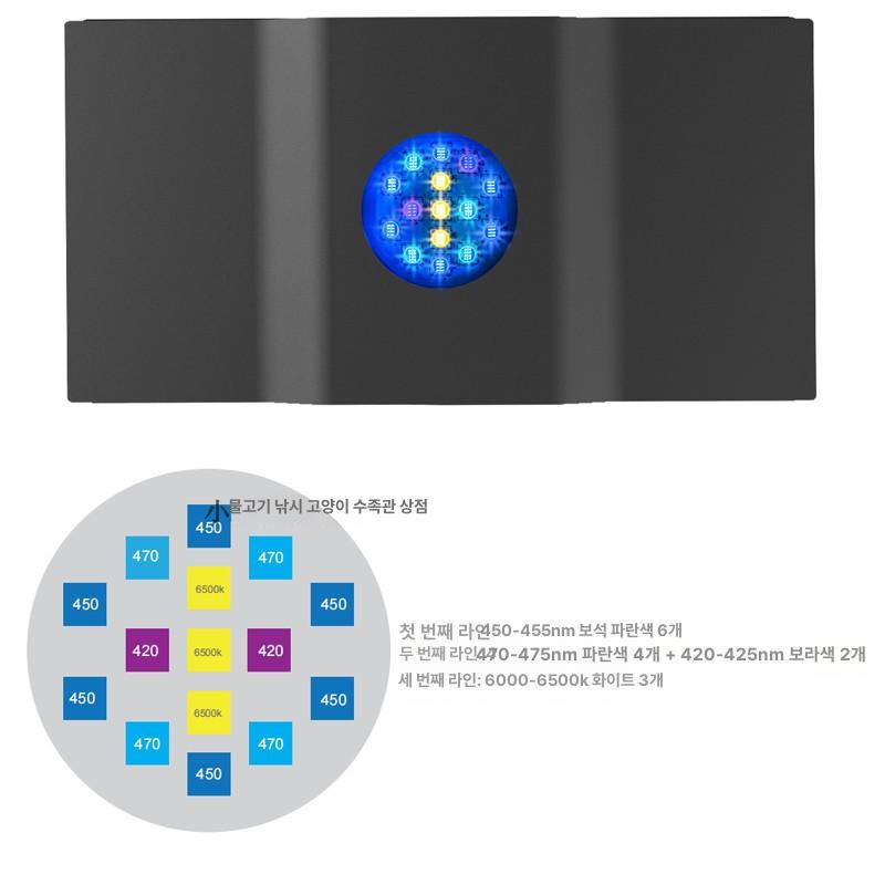 led 해수어항조명 열대어 산호 걸이식 물고기 수초등 수족관등 빛 비바리움 해수조명 - 상세 이미지 4