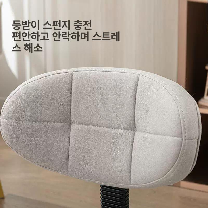 회전형 작업용 바퀴의자 높이 사무용 인테리어 이발소 간이 보조의자 조절 미용의자 - 상세 이미지 5