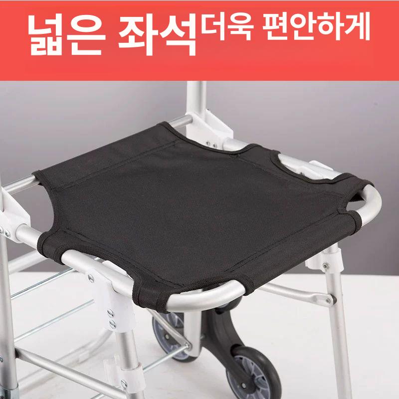접이식 쇼핑 카트 바퀴달린 장바구니 노인 폴딩의자 수납정리 이동식 - 상세 이미지 4