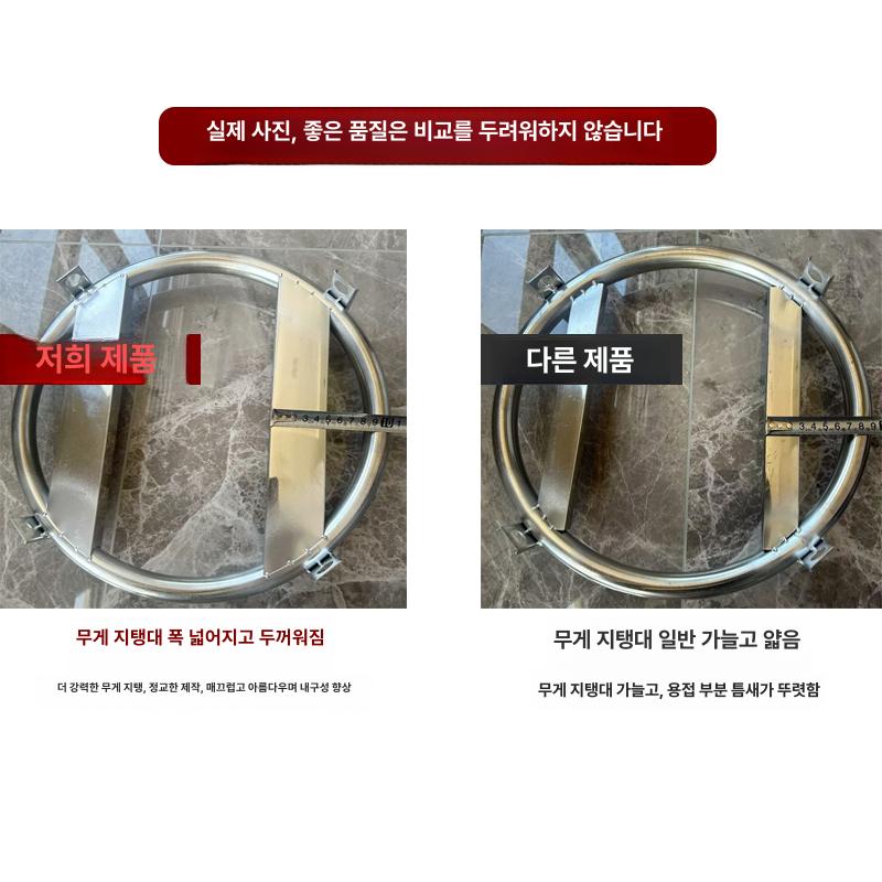 소쿠리운반카 튀김운반카 원형 업소용 식당운반구 식당용 스텐운반카 배식카트 - 상세 이미지 3