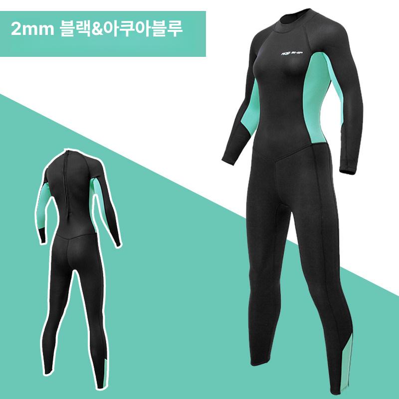 잠수복 남녀 방한 스쿠버 다이빙 수트 프리다이빙 훅 스킨 보온 웨트슈트 - 상세 이미지 5