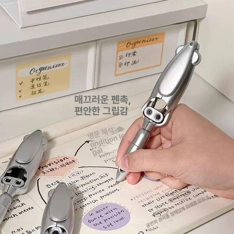 특이한볼펜 변신볼펜 로봇 오징어 접이식 창의적 특이한 모양 학교 볼펜 다기능 인싸펜 - 상세 이미지 3