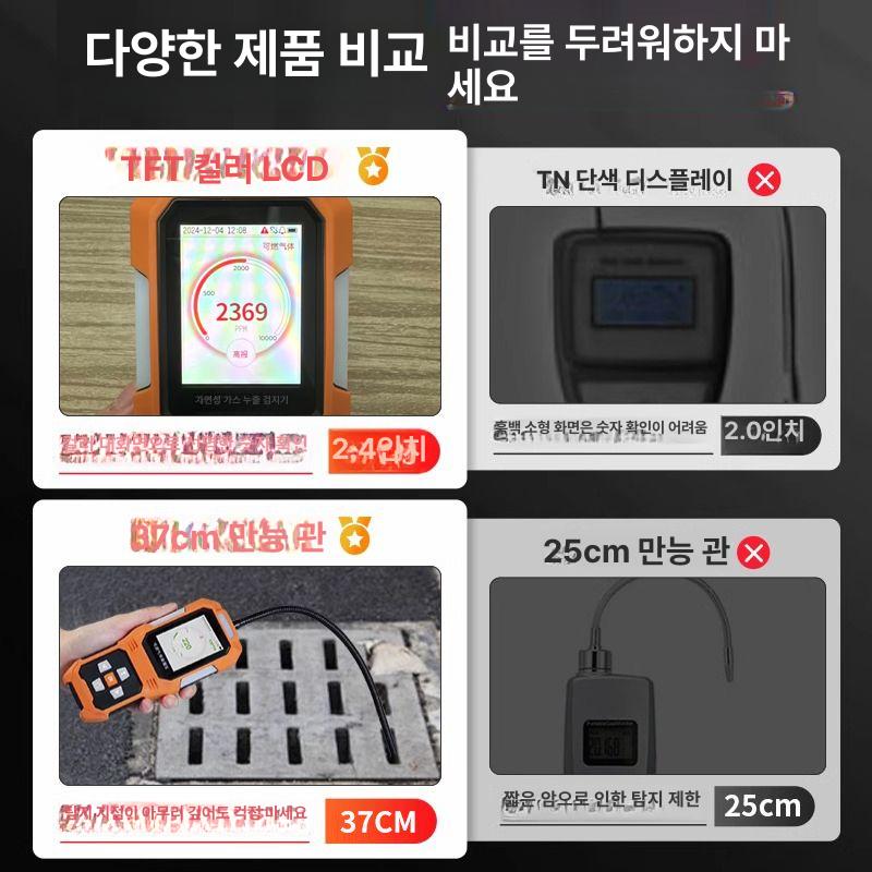 복합가스 수소가스탐지기 농도 산업용 가스측정기 황화수소 이산화탄소 복합측정기 - 상세 이미지 3