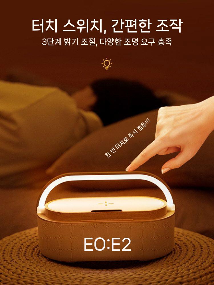 다기능 충전기 스피커 조명 아이폰 탁상 알람 휴대폰 컬러 스마트 고속 앱 시계 충전 - 상세 이미지 4