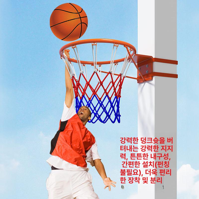 농구 골대 휴대용 실외 네트 슈팅 백보드 가정용 사이즈 간이 스탠드 연습용 바스켓 - 상세 이미지 2
