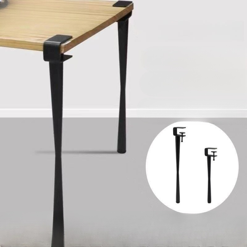 클립형 무타공테이블다리 DIY 가구부속 다리 탁자 식탁 브래킷 책상다리 야외 책상 교체 - 상품 이미지