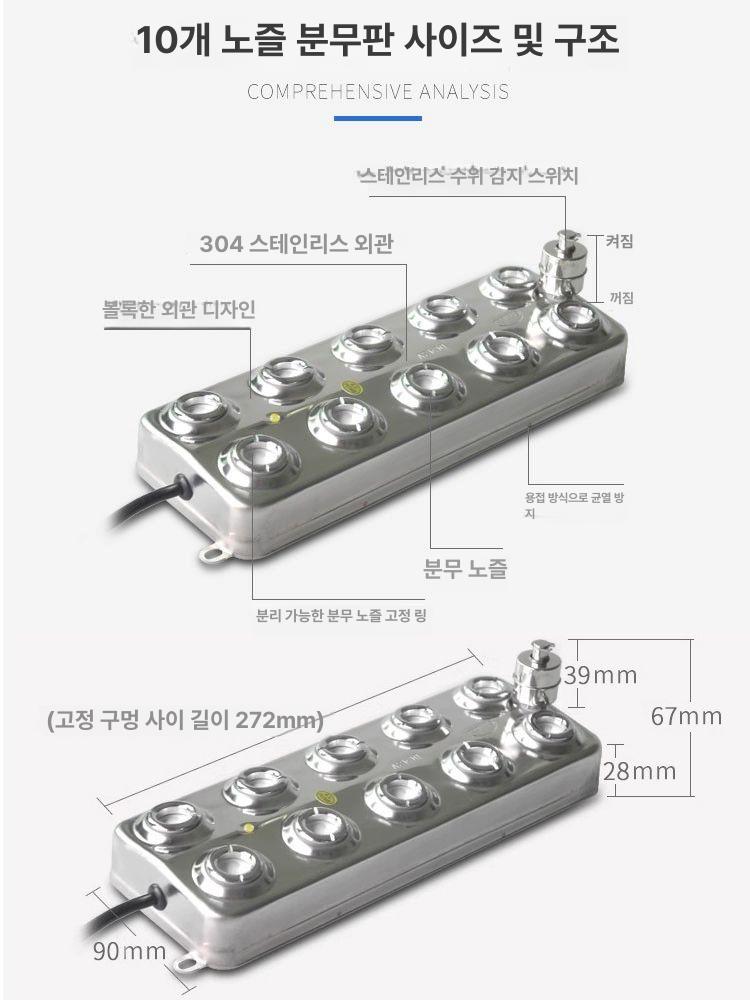 업소용 안개분무기 농장 작업장 에어 초음파가습기 물안개 발생기 습도조절 스프레이 - 상세 이미지 3