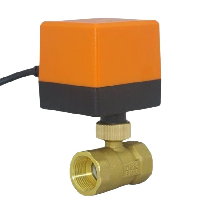 양방향 전기볼밸브 ac 제어 인치 글로브 배관 전동 닫힘 온수기 난방 차단 코일 폐쇄 - 상품 이미지