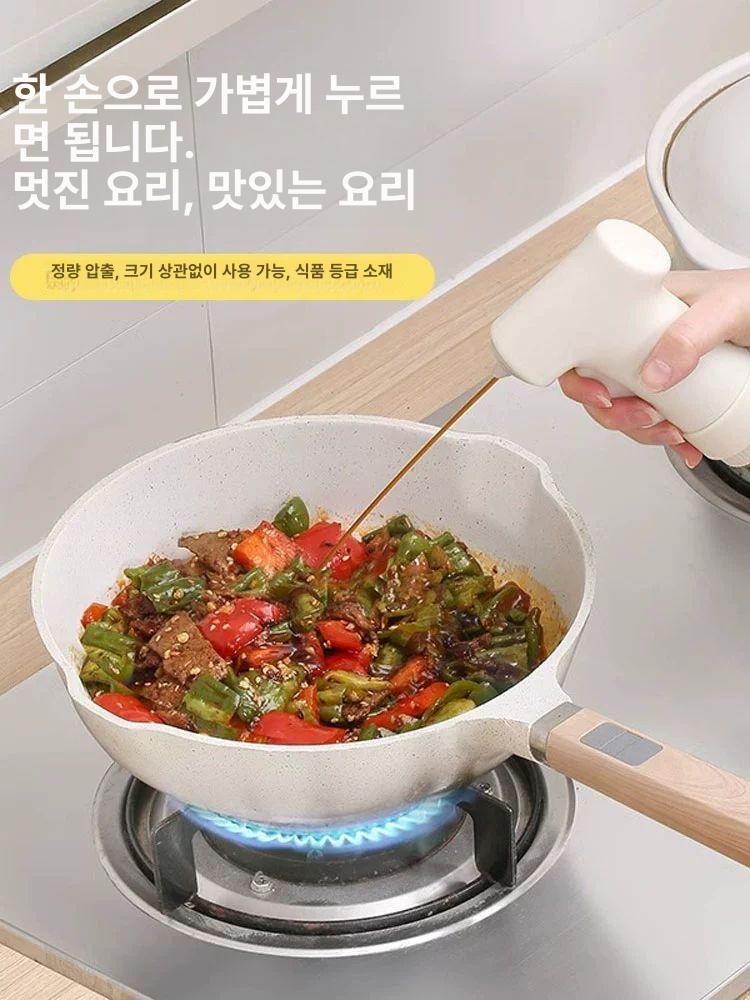 가정용 오일병 소스펌프 주방 펌핑 디스펜서 분무기 양념통 압출기 용기 정량 다용도 - 상세 이미지 2