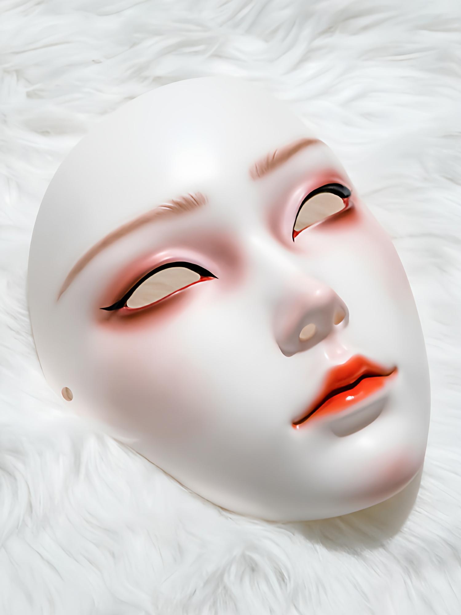 실리콘 가면 페스티벌 소품 할로윈 페이스 파티 여성용 특수분장 코스프레 코스튬 - 상세 이미지 3