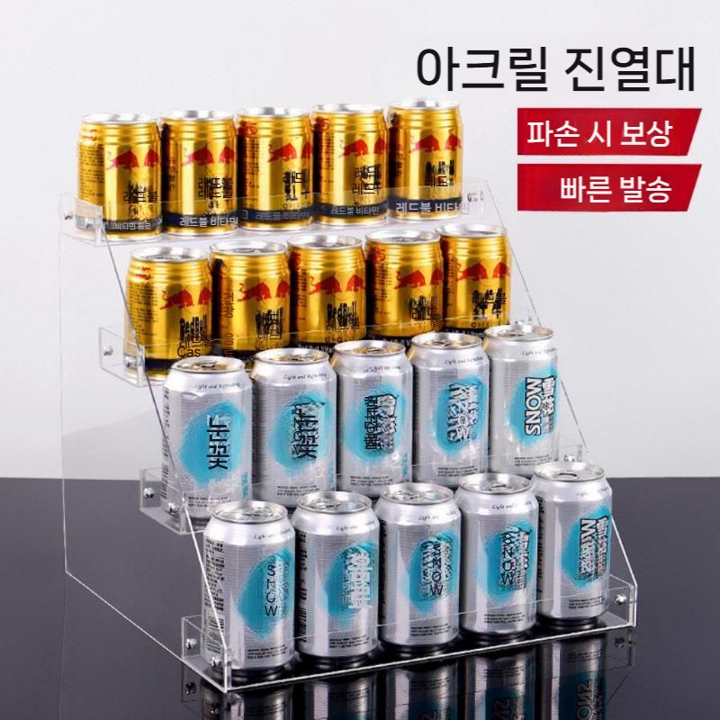 매대 진열대 계단식 아크릴 계단 아크릴진열대 투명 미니 꽂이 경사형 정리대 화장품 매장용 - 상세 이미지 2