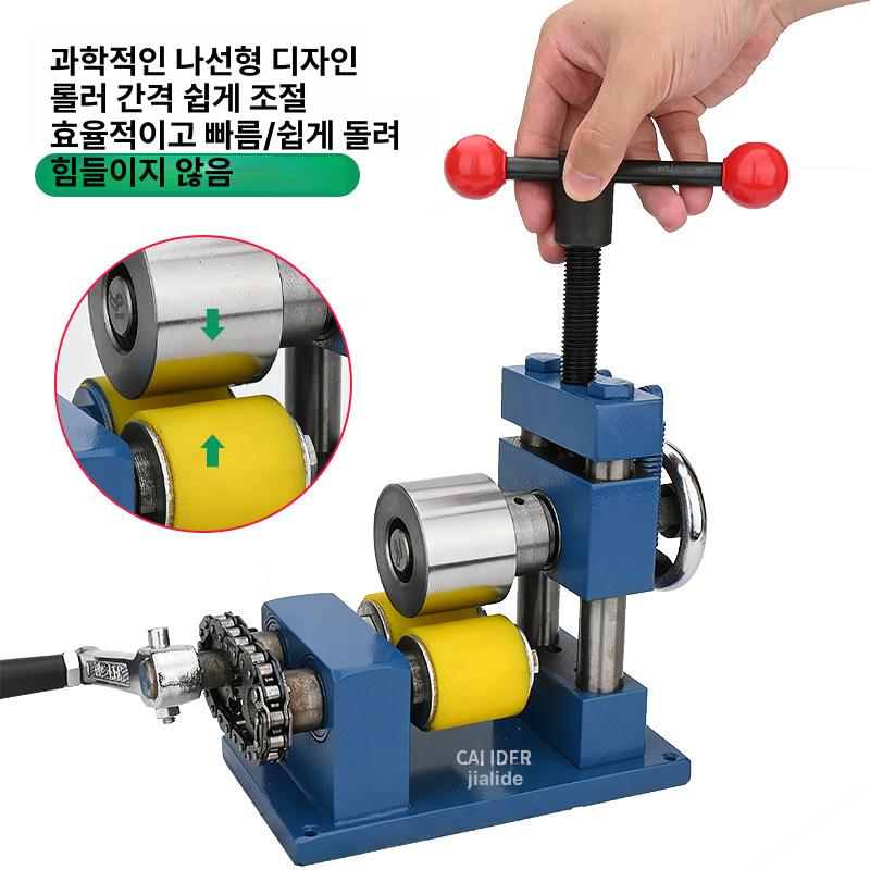 반지 팔찌 압착기 샤프트 압연기 철판 수동 공방 머신 스틸 - 상세 이미지 4