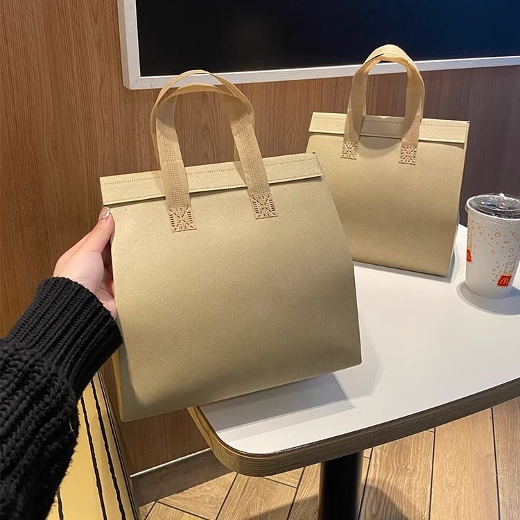 케이크 보냉백 부직포 음식 도시락 은박 포장백 테이크아웃 보온백 일회용 디저트 - 상세 이미지 2