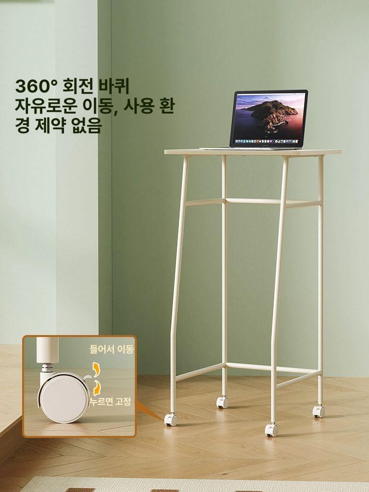 스탠딩책상 높은 테이블 노트북 서서 데스크 높이조절 독서실책상 학생책상 - 상세 이미지 4