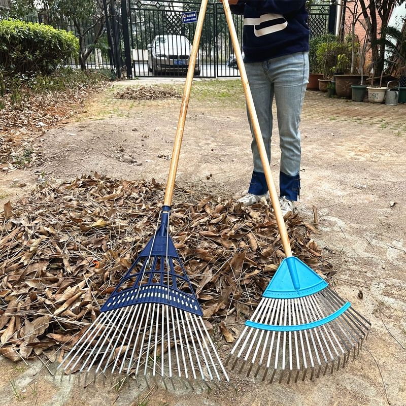 낙엽 갈퀴 대형 망간강 쇠스랑 괭이 소방 진화장비 마늘캐는도구 정원용 - 상세 이미지 2