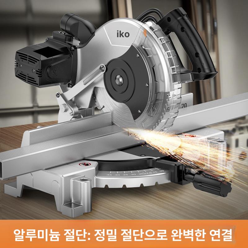 슬라이딩 각도절단기 목재 알루미늄 철근 원형톱 합금 전동 커터 목공 고정밀 산업용 앵글 - 상세 이미지 2