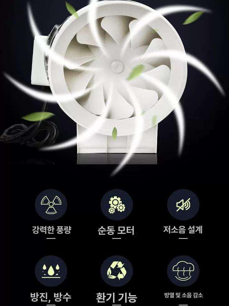 배기구 환풍기 환기 주방 업소용후드 - 상세 이미지 2