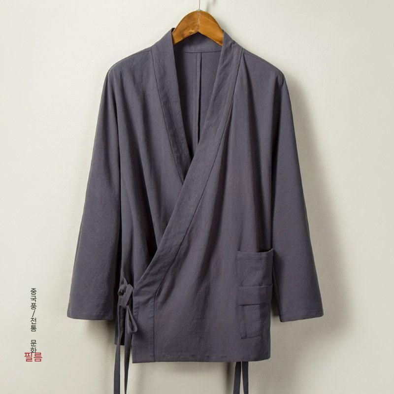 긴팔 쉐프복 셰프 셔츠 레스토랑 일식가운 상의 주방 주방유니폼 조리사 - 상세 이미지 3