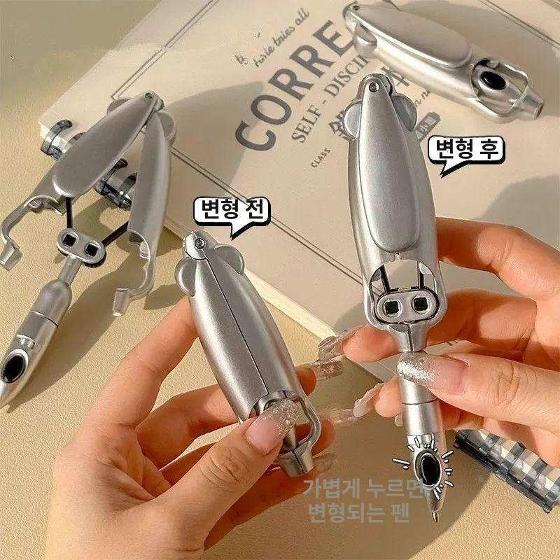 특이한볼펜 변신볼펜 로봇 오징어 접이식 창의적 특이한 모양 학교 볼펜 다기능 인싸펜 - 상세 이미지 2