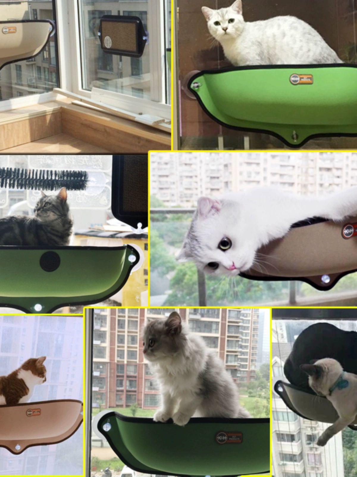 고양이 해먹 차량용 휴대용 애완동물 통기성 둥지 여행용 펫 반려동물 안전 매트 방석 - 상세 이미지 5
