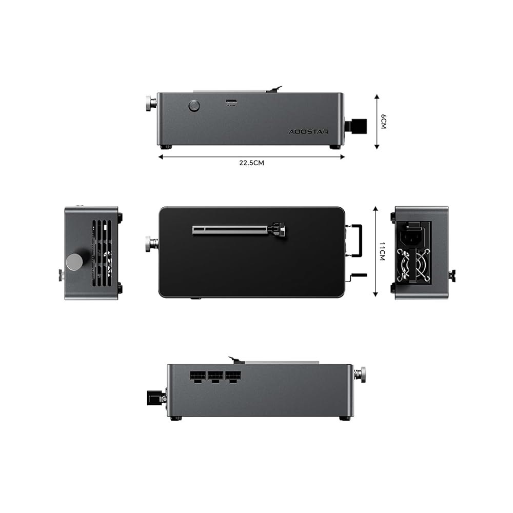 AOSTAR AG01 외장 확장 800W 공급 GPU 스테이션, 장치, 지원, 지원 도킹 LOGIC 메인스트림 내장 카드 AMD Oculink POWER NVIDIA - 상세 이미지 2