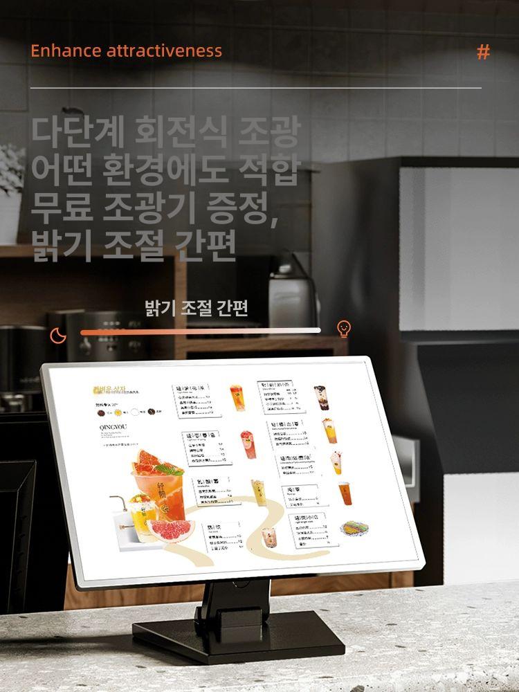 led 메뉴판 야광 보드판 광고판 조명 라이트 패널 입구 안내게시판 사인 식당 메시지 - 상세 이미지 5