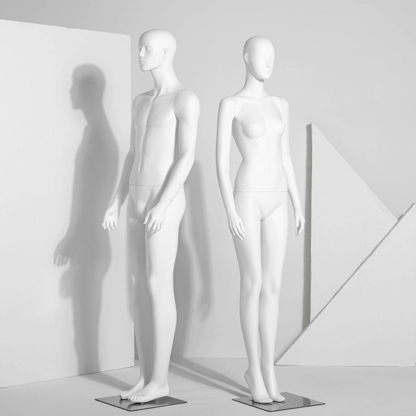 여성 전신 마네킹 무광 화이트 옷 입히기 촬영 피팅 모델 의류 전시용 - 상세 이미지 4