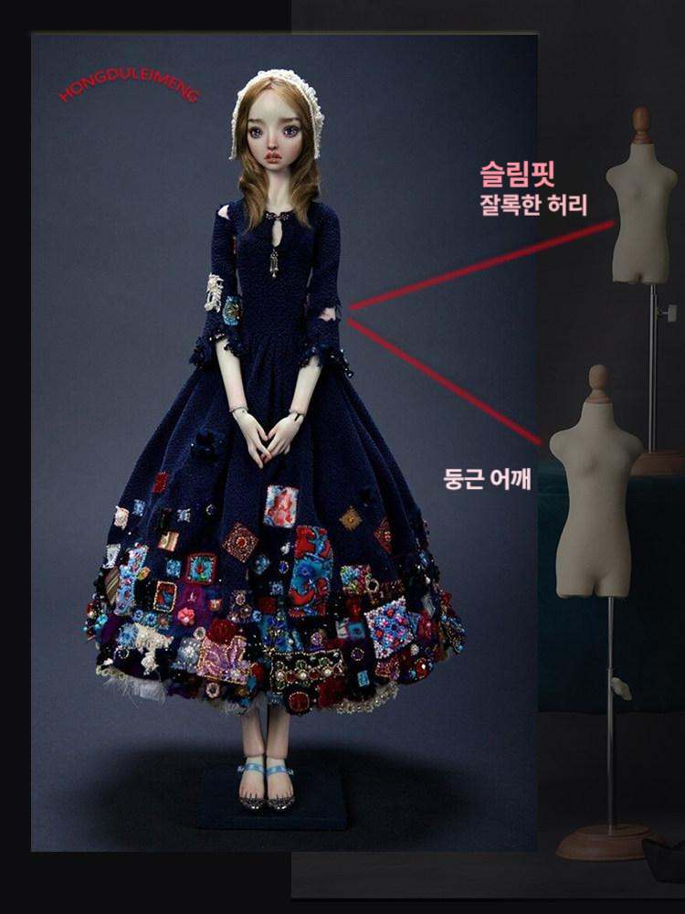 미니 마네킹 관절 인형옷 디스플레이 토르소 의상 착용 구체 소품 - 상세 이미지 4