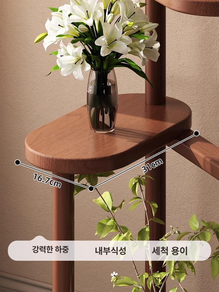 원목 화분 선반 야외 엔틱 정리대 다이 화분선반 화분받침대 지지대 - 상세 이미지 5