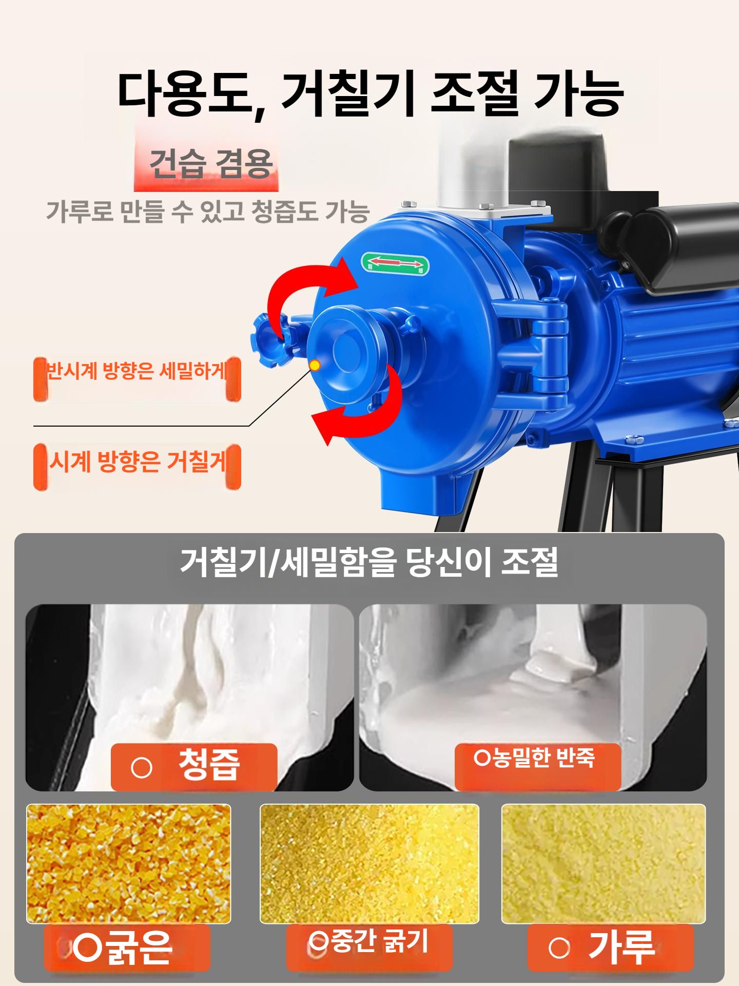 분말 분쇄기 건식 업소용 곡물분쇄기 가루 가정용 초미세 고추가루 양념 건식분쇄기 사료 - 상세 이미지 3