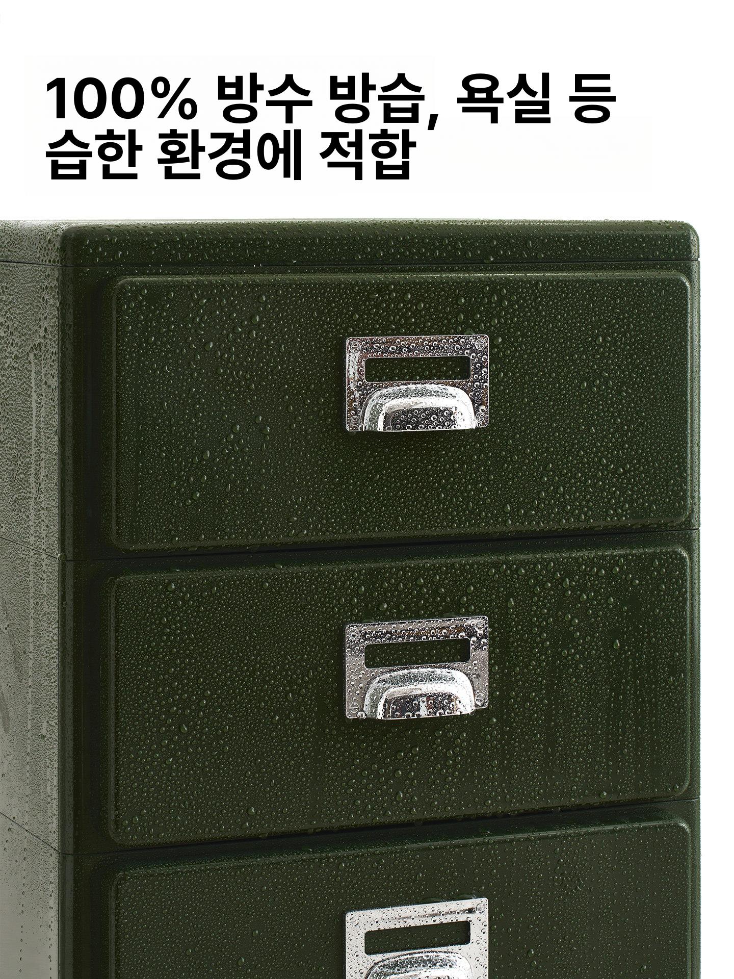 복고풍 캐비넷 수납 핑크 보관함 틈새 찬장 수납박스 다용도 침실 빈티지 수납장 레트로 - 상세 이미지 4
