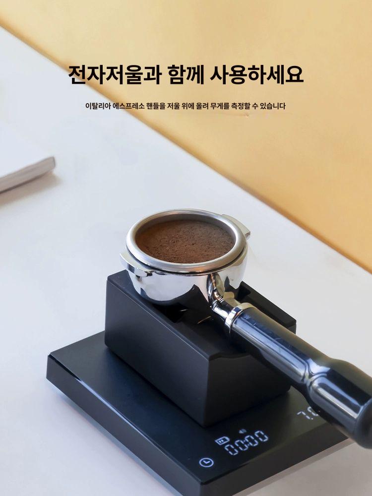 탬핑매트 포터필터거치대 커피용품 탬핑스테이션 바리스타 홈카페 템퍼홀더 - 상세 이미지 4