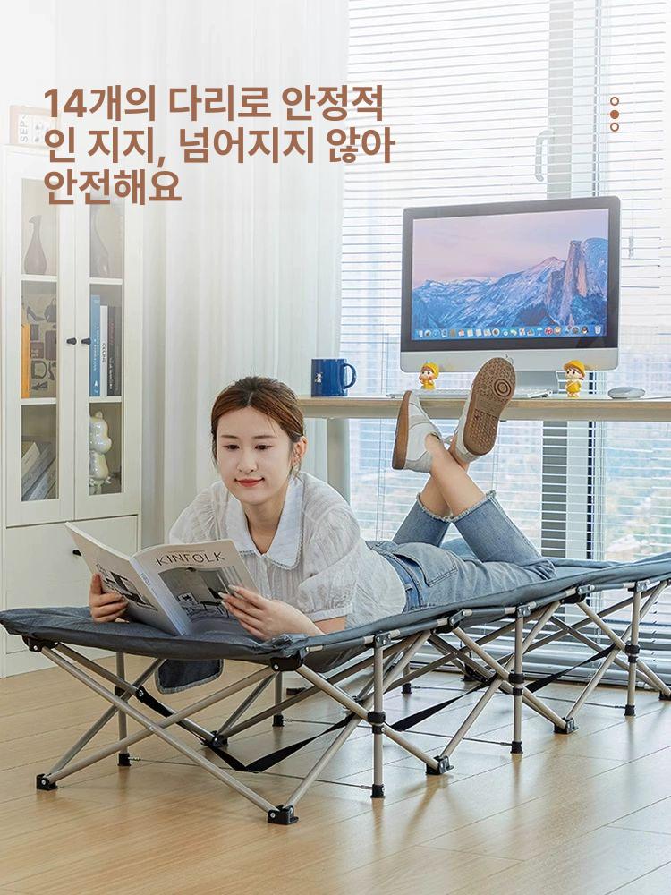 침대소파 각도조절 등받이 폴딩소파 푹신한 매트리스 다기능 휴대용 간편 - 상세 이미지 4