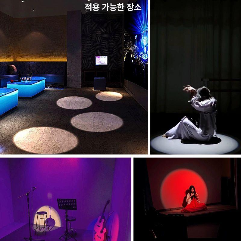 rgb 핀조명 리모컨 연극 클럽 무대조명 컬러 공연 리모콘 스포트라이트 콘서트 천장형 - 상세 이미지 4