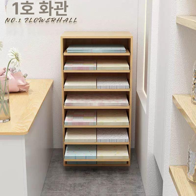 도면수납함 스케치북 대형 미술학원 선반 원목 유화 지류함 스케치북장 수납장 종이 수납함 - 상세 이미지 4