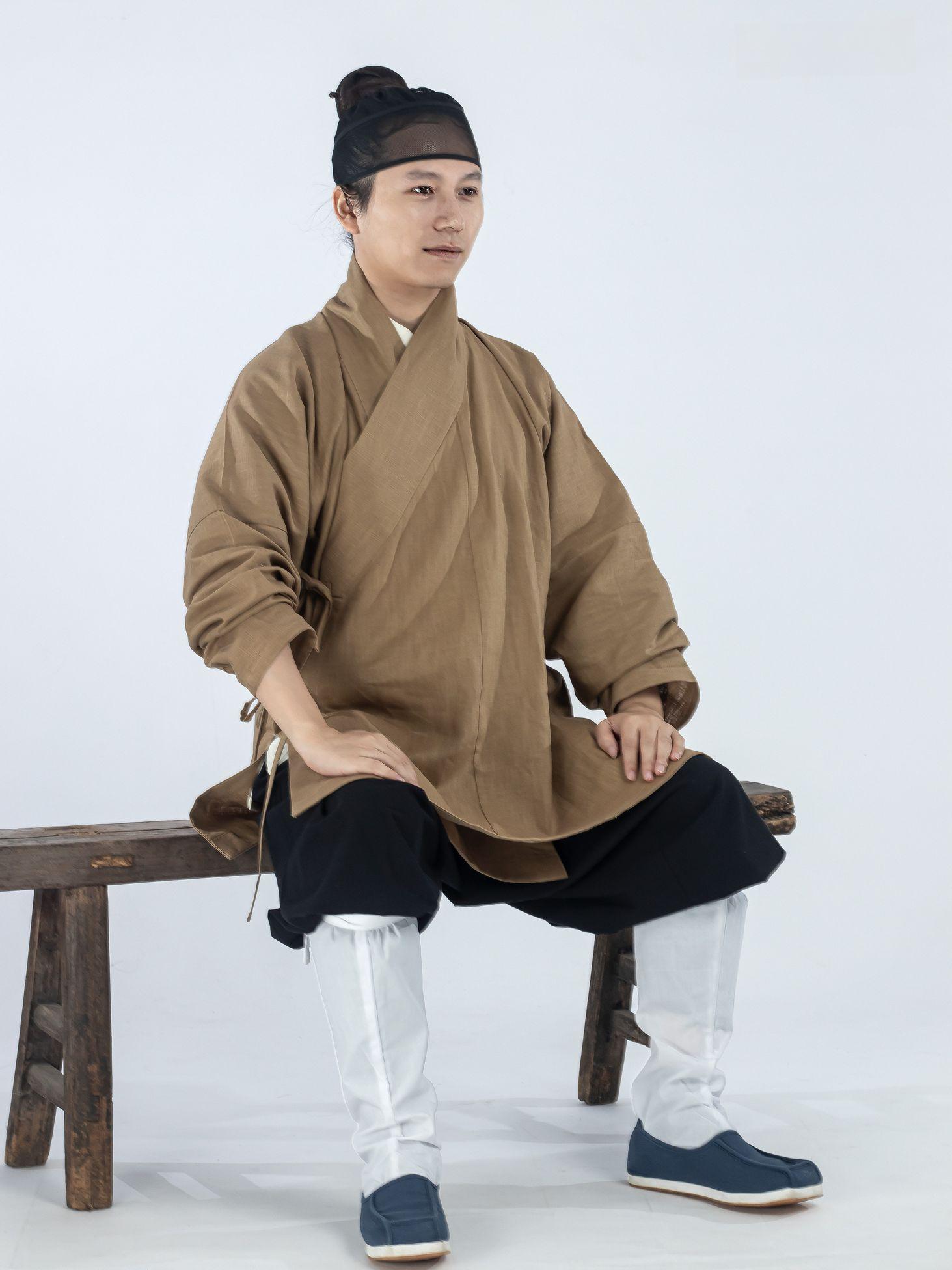 유니폼 데님조리복 호텔 접는 조리사 주방 롤업 쉐프복 위생복 제빵 요리사복 - 상품 이미지