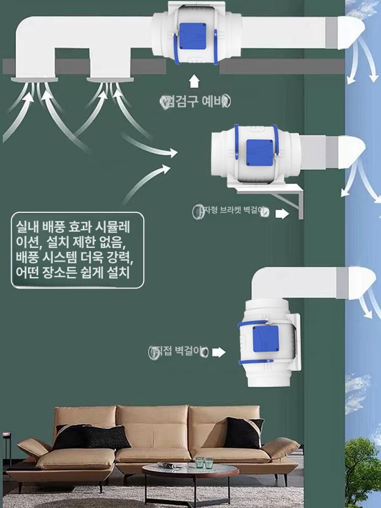 산업용 고압 송풍기 먼지 제거 배기 환풍 악취 제설 터보 블로워 무소음 - 상세 이미지 5