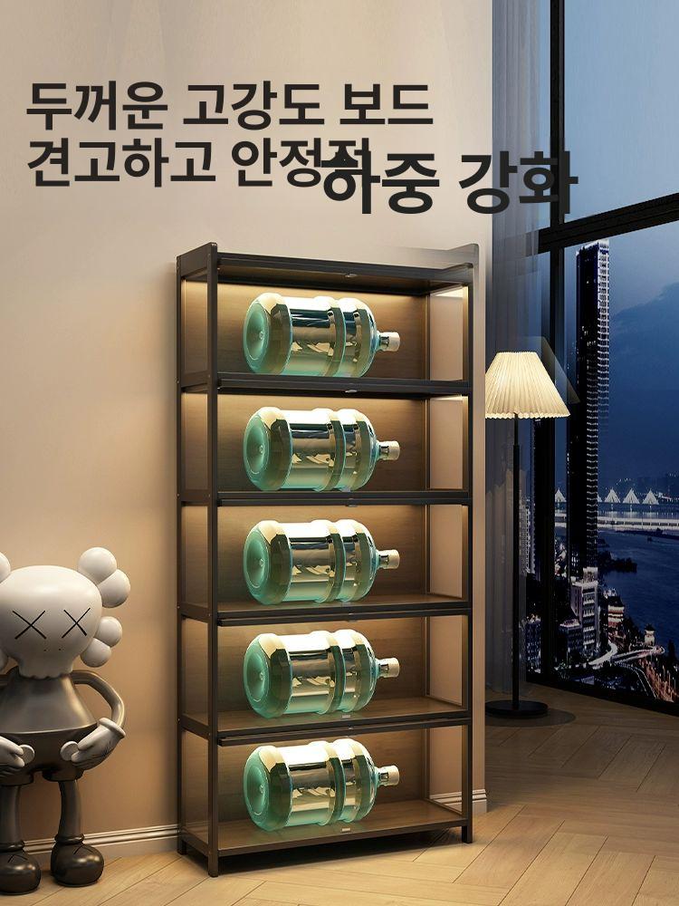 위스키 술장 고급 원목 진열장 유리선반 주류 수납 엔틱 디스플레이 보관장 - 상세 이미지 3