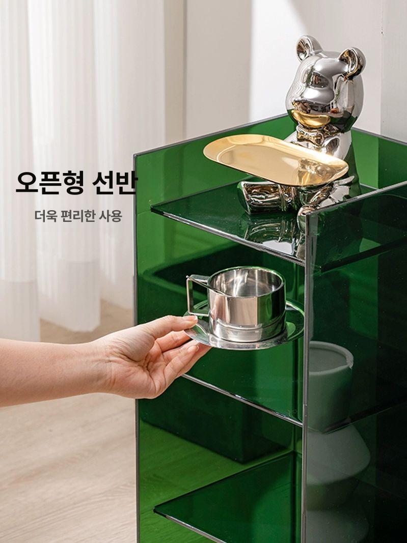 투명 아크릴 미니선반 수납 거실 인테리어 진열대 데코 선반대 벽면수납장 - 상세 이미지 4