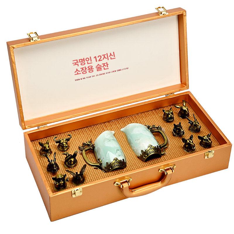 고급 고량주잔 선물세트 소주잔 바이주잔 중국술 술잔세트 사케잔 백주잔 전통 - 상세 이미지 5