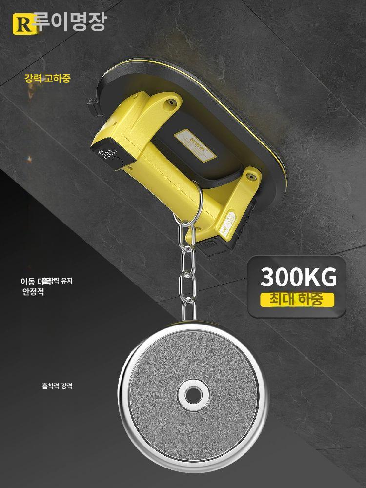 충전식 전동흡착기 대리석 디지털 강력 진공 흡착판 빨판 전동타일흡착기 석션컵 압력 - 상세 이미지 4