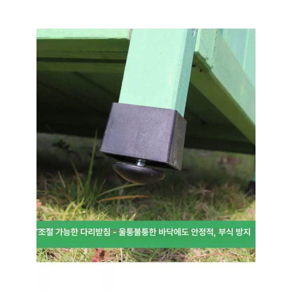 튼튼한 조립식 야외수납장 농기구 보관함 정리함 마당 수납장 A + B 블루그린 180 x 55x120cm 5개 - 상세 이미지 4