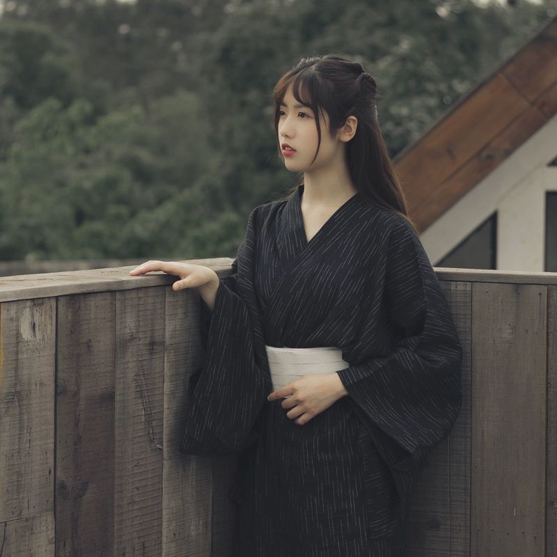 기모노 전통의상 여자 할로윈 여름 유카타 허리띠 하오리 일본옷 축제 커플 - 상세 이미지 5