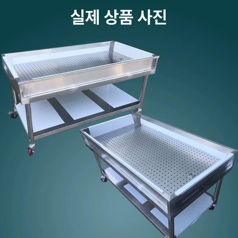 업소용 이동식 싱크대 물빼기 받침대 휠 선반 세면대 개수대 대형 배수구 - 상세 이미지 5