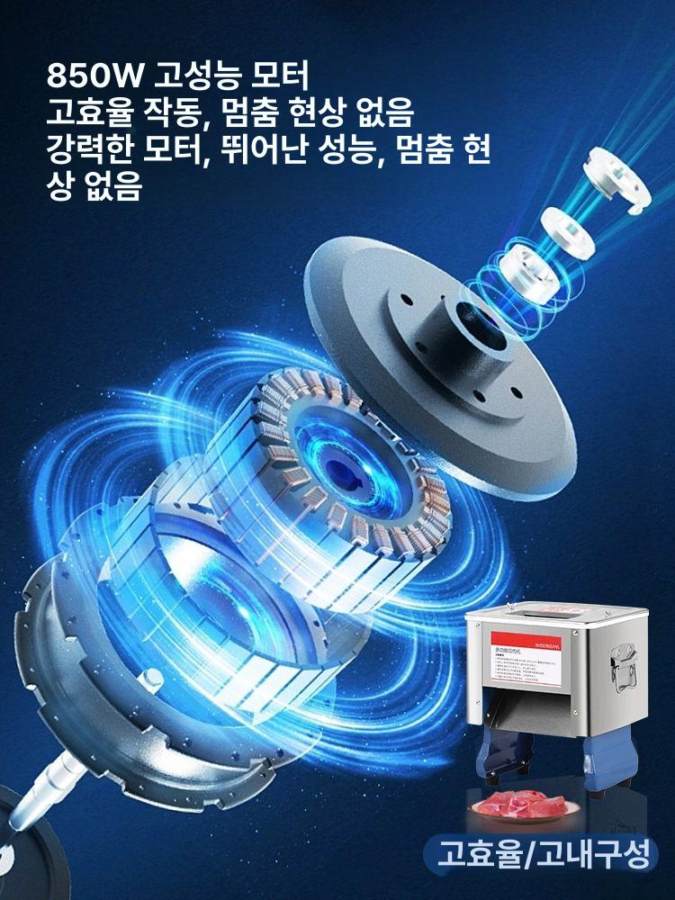 다기능 슬라이서 커터 업소용 자동 깍둑썰기 무 기계 감자 전동 절단기 채소 수동 만능 - 상세 이미지 3