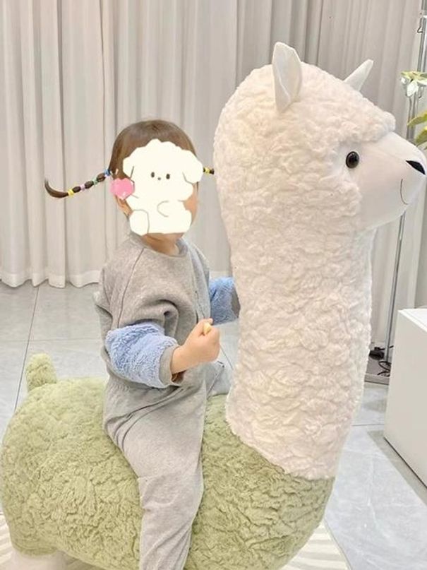 알파카 의자 동물 스툴 카페 인테리어 소품 아이 방 꾸미기 장식 편안한 - 상품 이미지