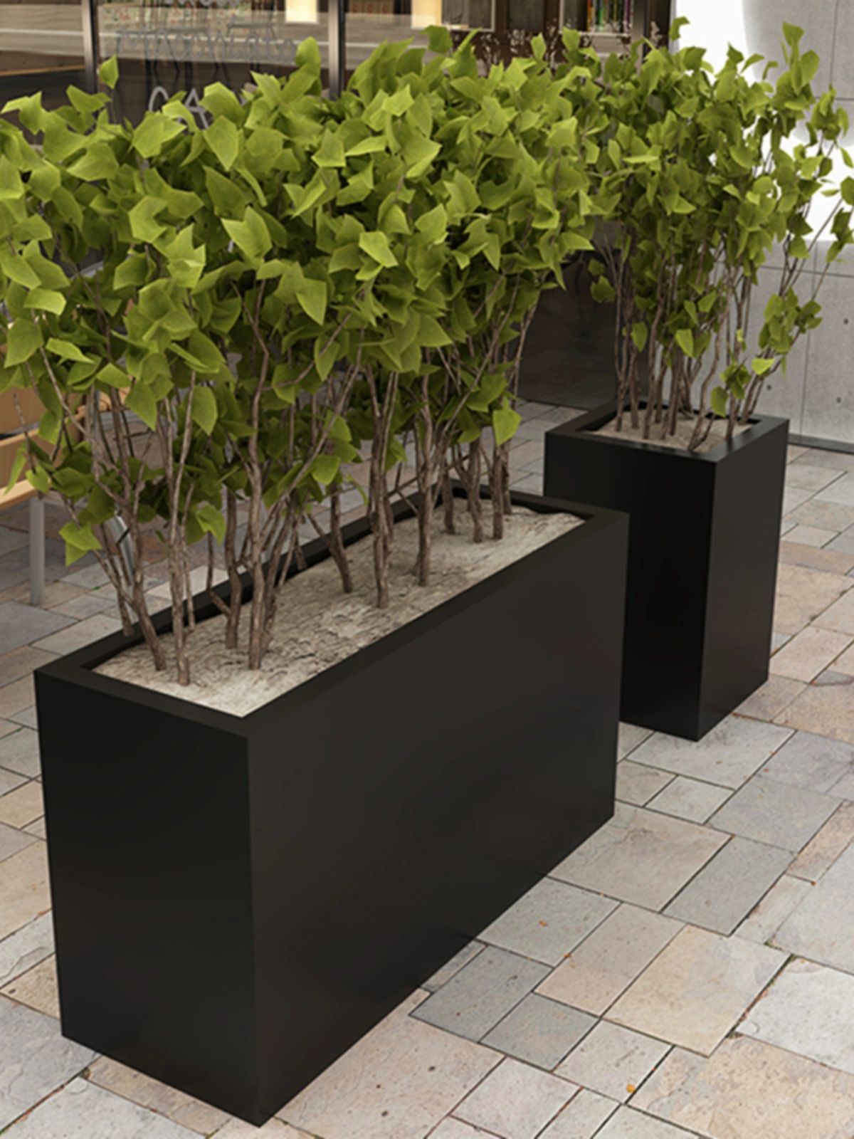 플랜트박스 나무화분 테라스 울타리 발코니 방부목 직사각형 식물 분갈이 원예 - 상품 이미지