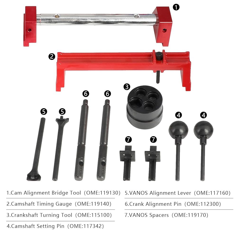 DPTOOL 엔진 캠샤프트 정렬 잠금 타이밍 도구 키트 BMW S54 M3 Z3 Z4 M3(CSL) 교체 119140 117342 117160 112300 119170 115100 - 상세 이미지 2