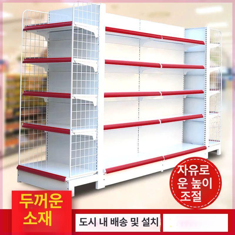 마트 진열매대 진열랙 약국 문구점 다기능 편의점 랙 선반 펜트리 상품 과일 스낵바 매대 - 상세 이미지 4
