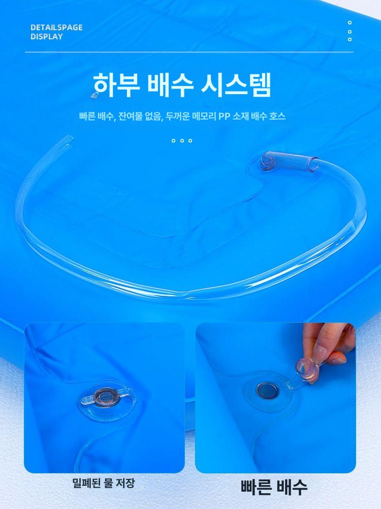에어매트 목욕매트 방수쿠션 노인용 욕창패드 기능성 플라스틱 에어 방수 투명 목욕쿠션 욕실 - 상세 이미지 2
